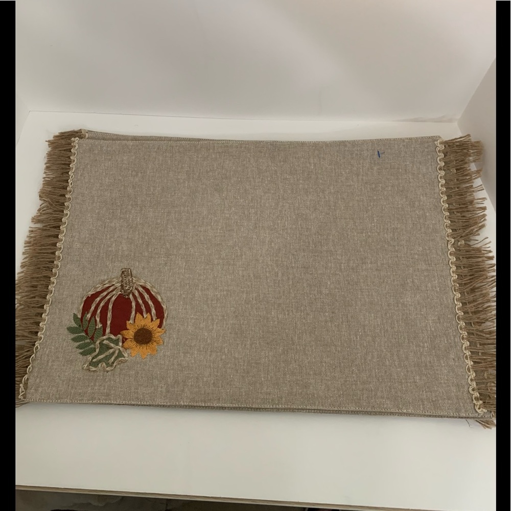 Rachel Ashwell 4 Embroidered Placemats - NWOT